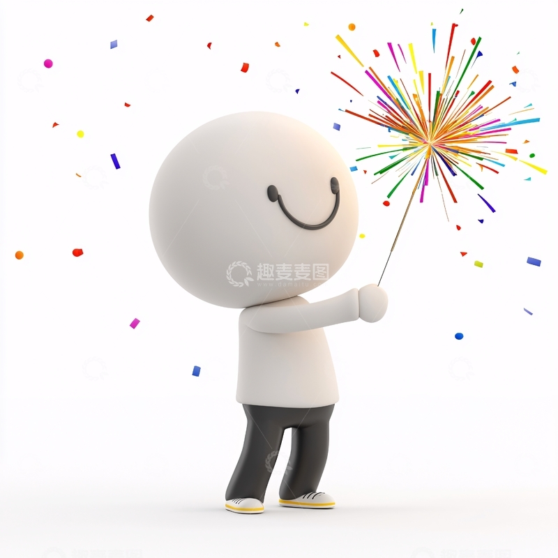 高清大图下载【趣麦麦图】开心的小人
