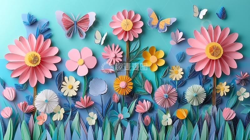 高清大图下载【趣麦麦图】纸艺花卉18