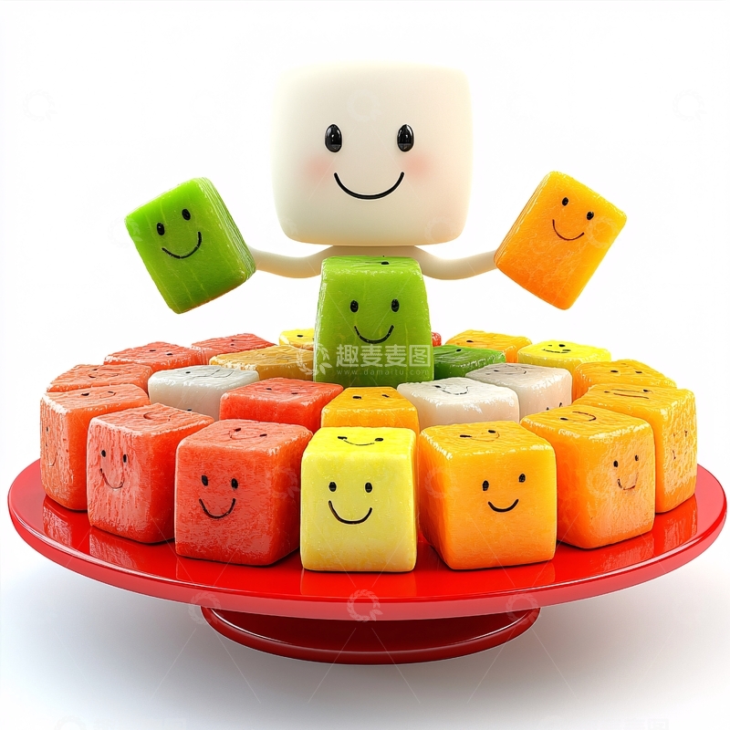 高清大图下载【趣麦麦图】快乐方块