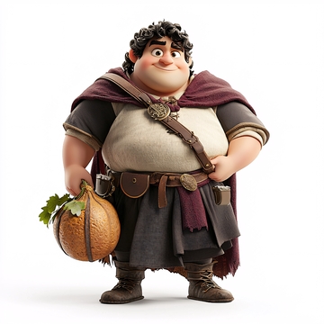 憨态可掬的动画角色