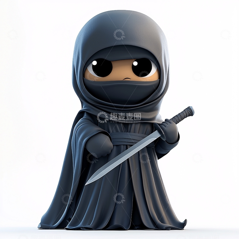 高清大图下载【趣麦麦图】卡通忍者
