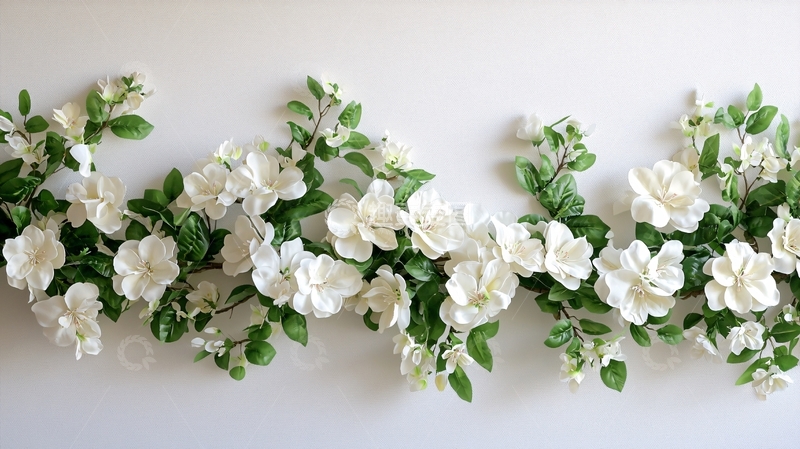 高清大图下载【趣麦麦图】白色花藤装饰