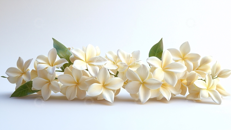 高清大图下载【趣麦麦图】白色鸡蛋花花束