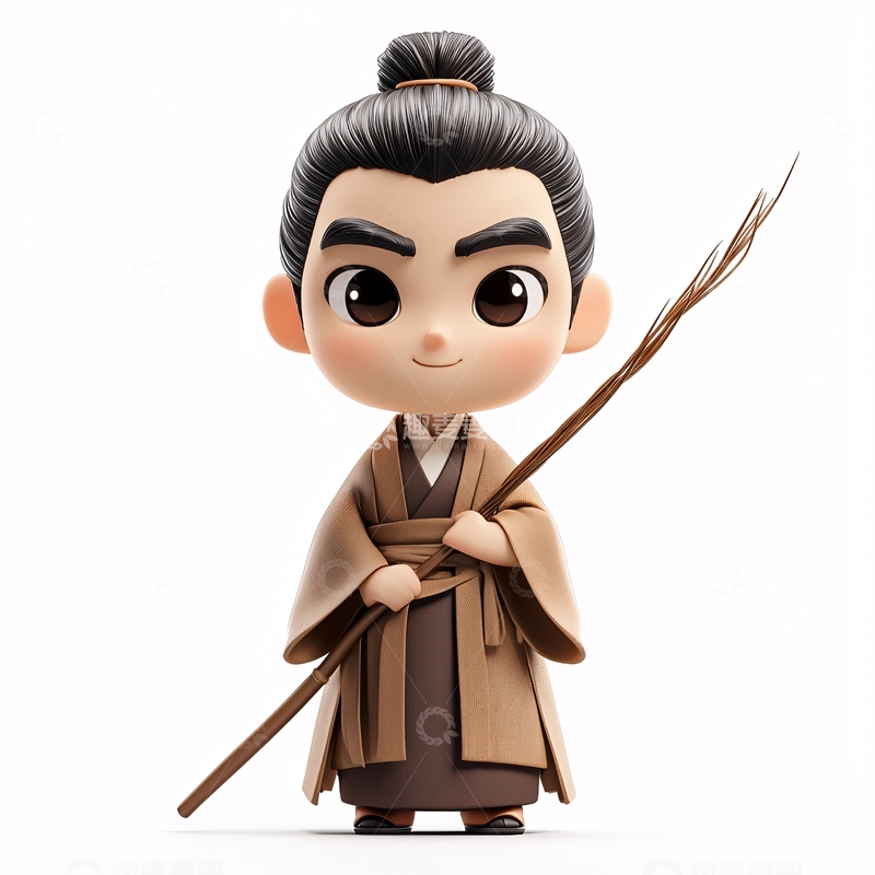 高清大图下载【趣麦麦图】Q版古风少年