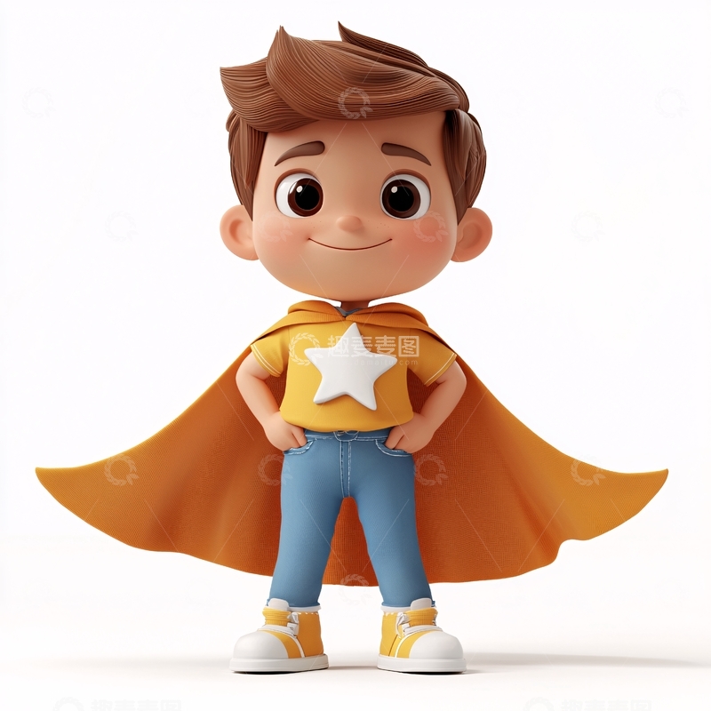 高清大图下载【趣麦麦图】卡通男孩