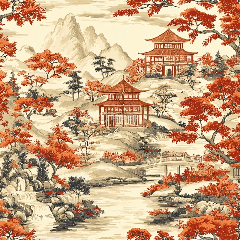 高清大图下载【趣麦麦图】水墨山水画923