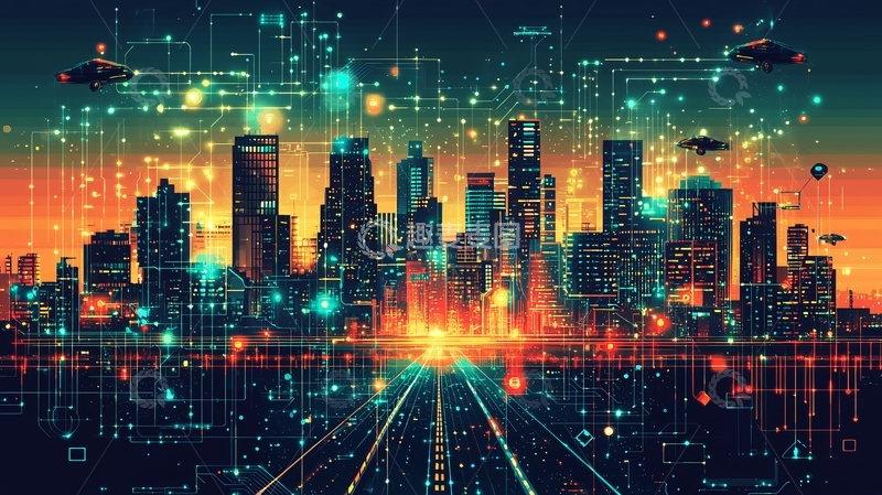 高清大图下载【趣麦麦图】未来都市