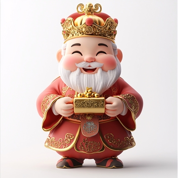 卡通财神爷