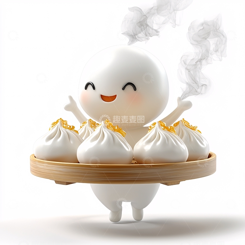 高清大图下载【趣麦麦图】卡通包子