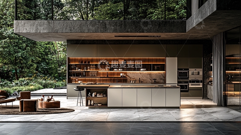 高清大图下载【趣麦麦图】现代户外厨房设计