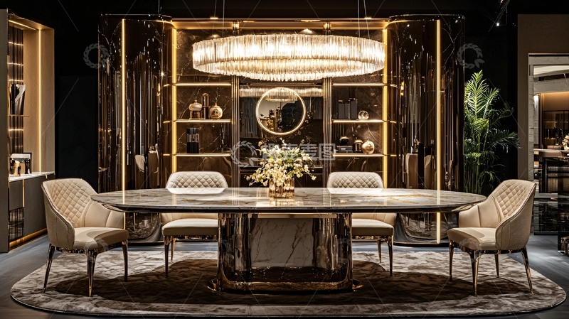 高清大图下载【趣麦麦图】奢华现代餐厅设计