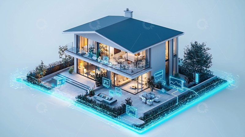 高清大图下载【趣麦麦图】智能家居别墅