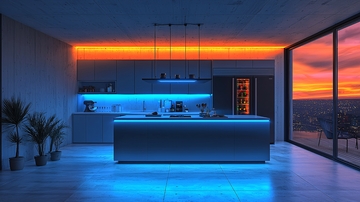 现代简约厨房氛围灯