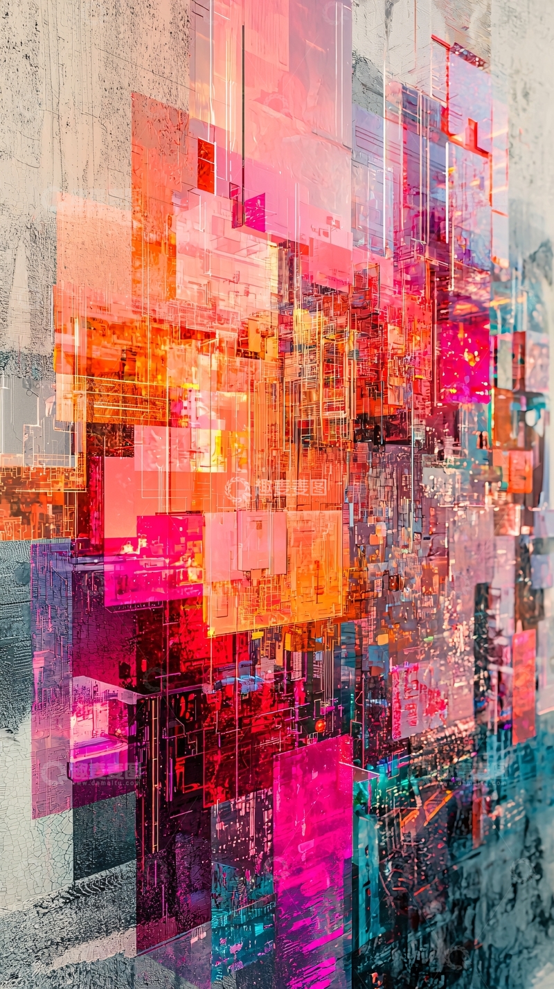 高清大图下载【趣麦麦图】抽象城市夜景