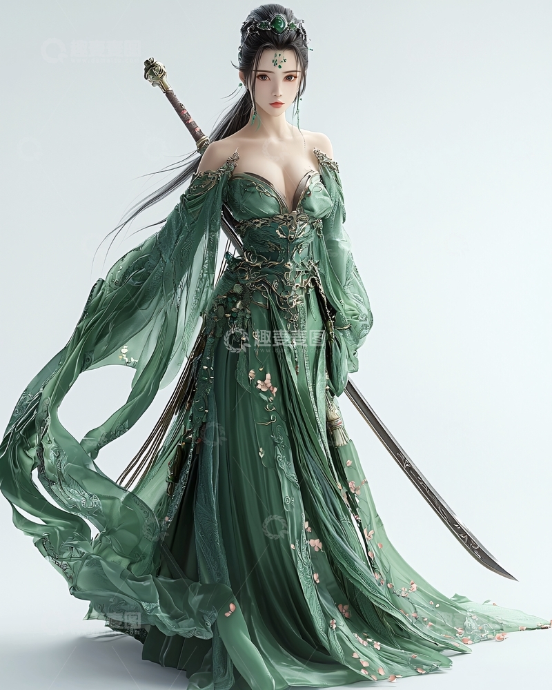 高清大图下载【趣麦麦图】古风美女