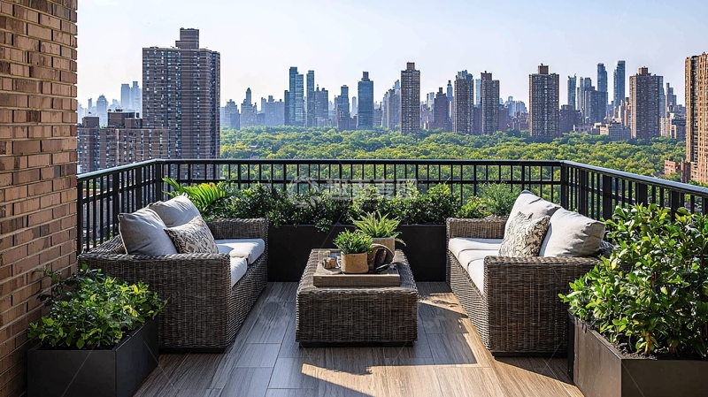 高清大图下载【趣麦麦图】城市景观阳台