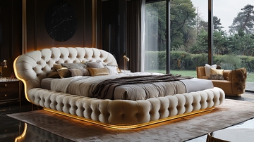 奢华现代轻奢床