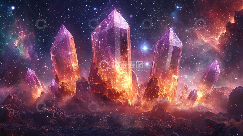 高清大图下载【趣麦麦图】宇宙水晶