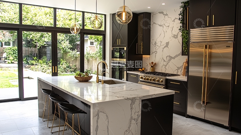 高清大图下载【趣麦麦图】现代极简风格厨房