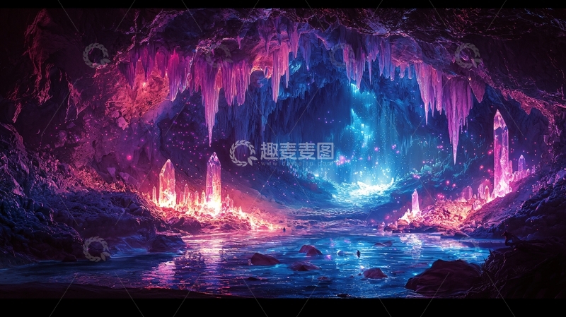 高清大图下载【趣麦麦图】梦幻洞穴