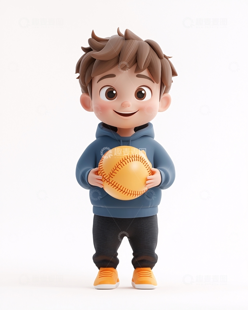 高清大图下载【趣麦麦图】卡通男孩