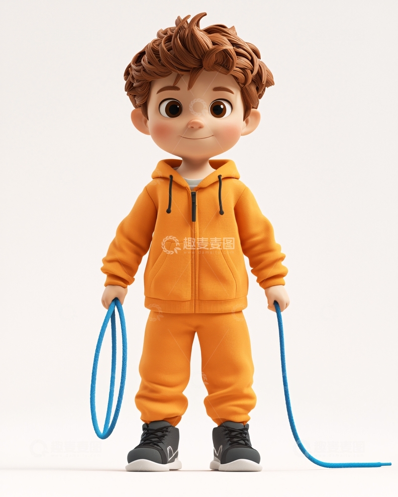 高清大图下载【趣麦麦图】卡通男孩