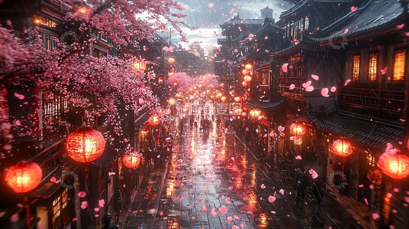 高清大图下载【趣麦麦图】古风街道