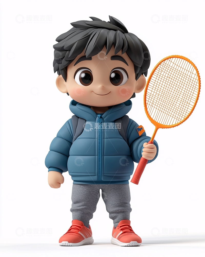 高清大图下载【趣麦麦图】卡通男孩