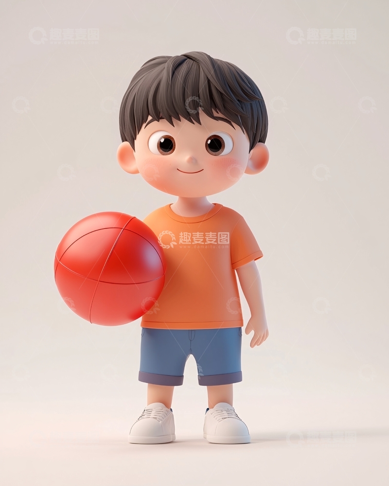 高清大图下载【趣麦麦图】卡通男孩