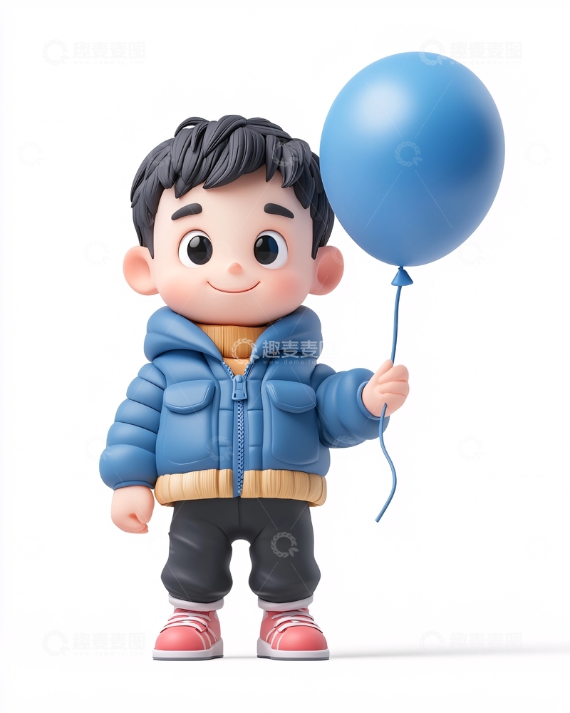 高清大图下载【趣麦麦图】卡通男孩