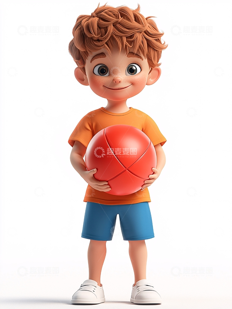高清大图下载【趣麦麦图】可爱卡通男孩