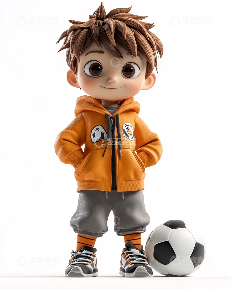 高清大图下载【趣麦麦图】可爱卡通小男孩