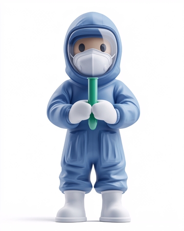 卡通防护服人物