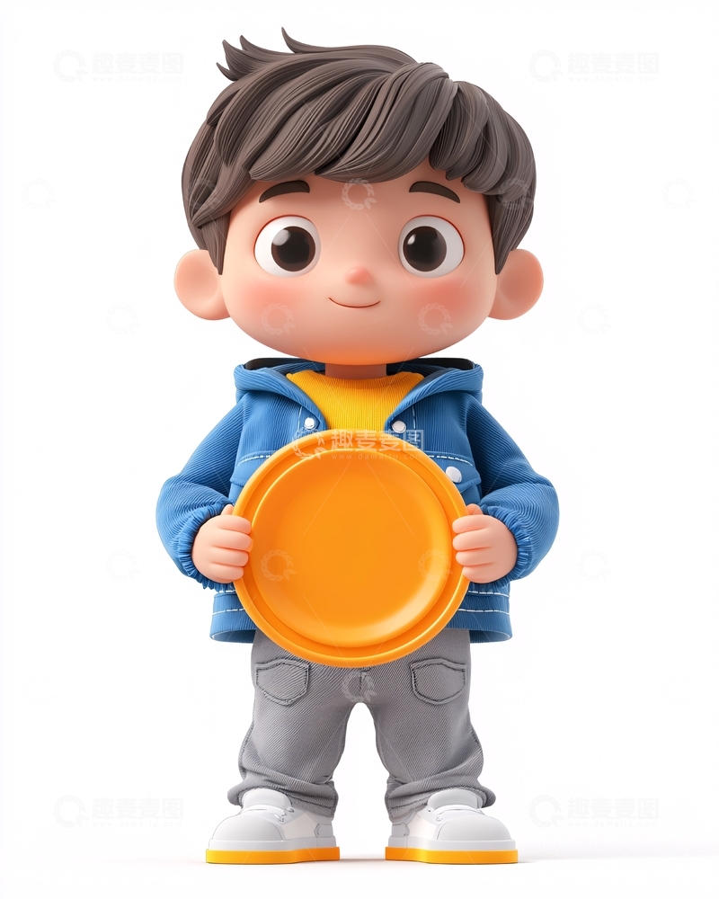 高清大图下载【趣麦麦图】卡通男孩