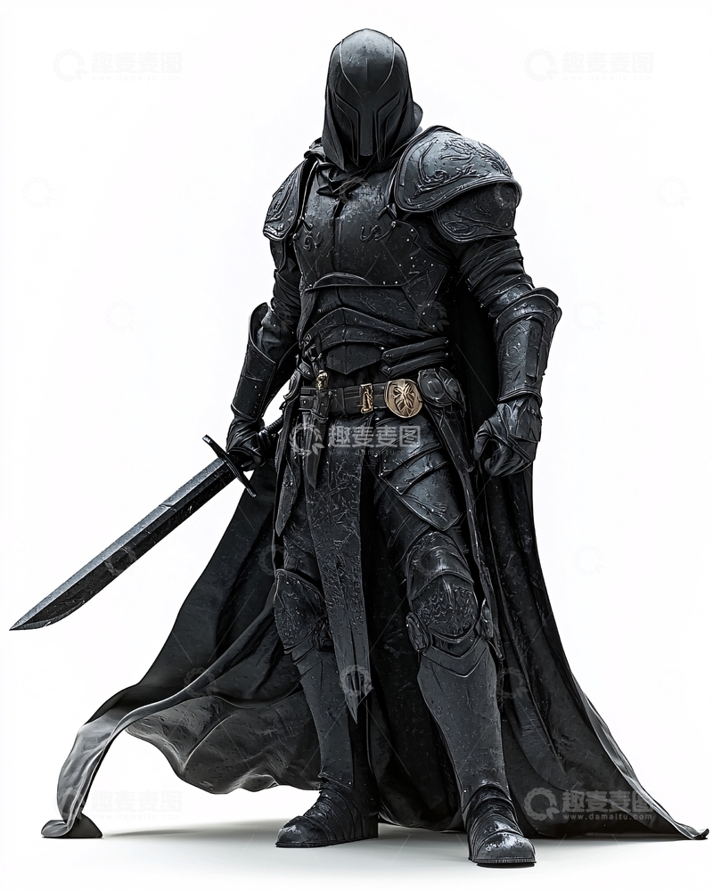 高清大图下载【趣麦麦图】黑暗骑士盔甲