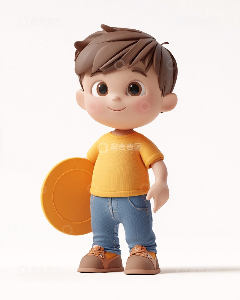 高清大图下载【趣麦麦图】可爱卡通小男孩