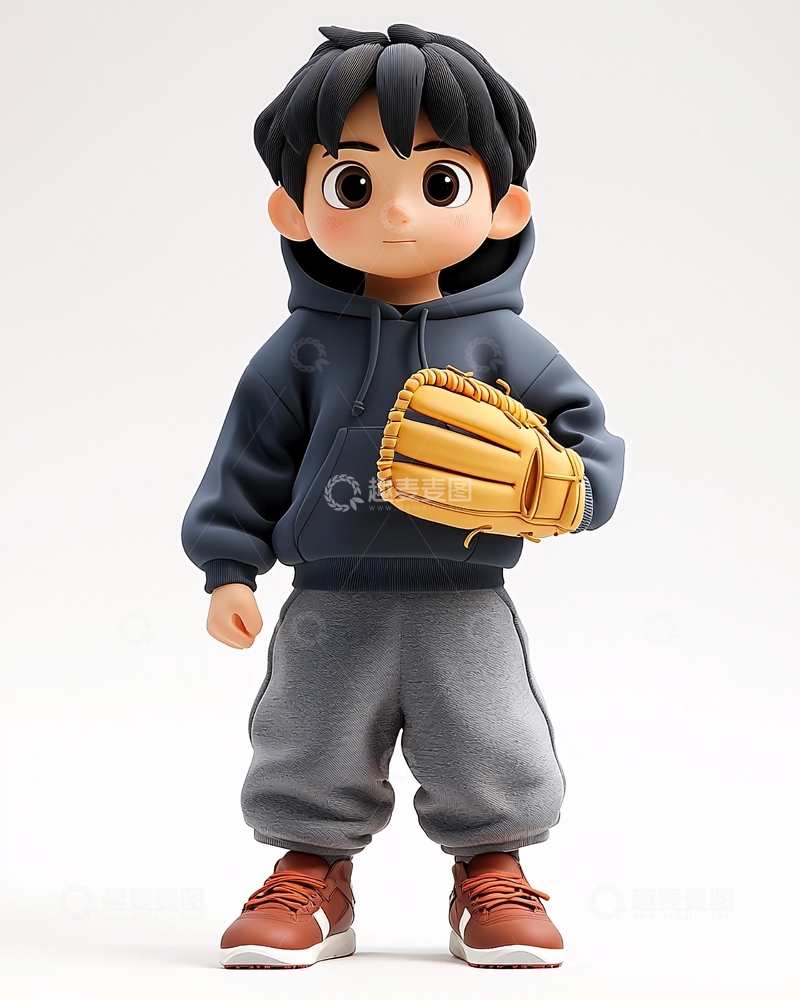 高清大图下载【趣麦麦图】卡通男孩
