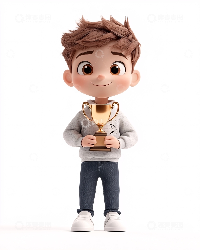 高清大图下载【趣麦麦图】卡通男孩