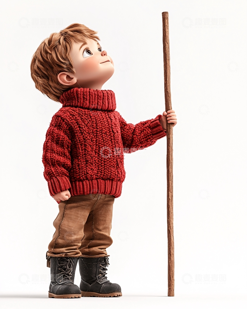 高清大图下载【趣麦麦图】可爱卡通男孩