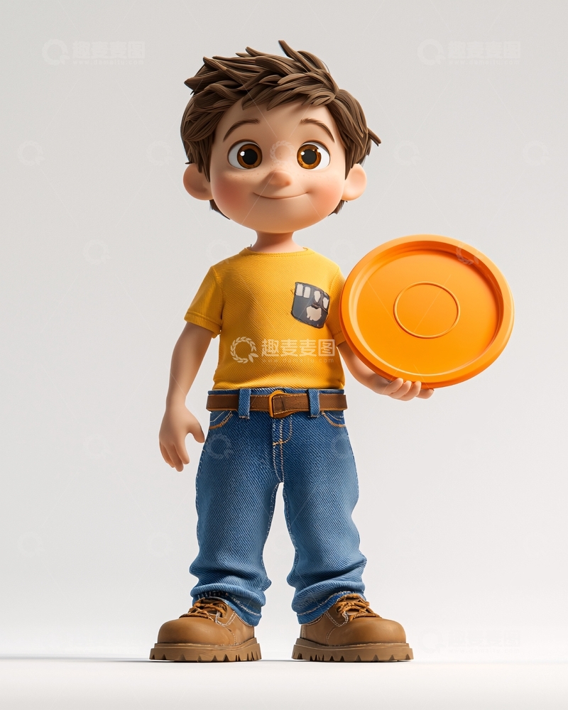 高清大图下载【趣麦麦图】卡通男孩