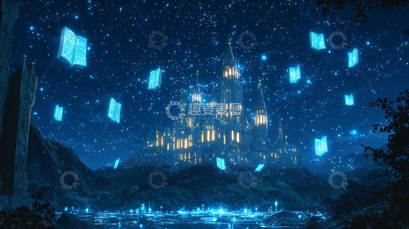 高清大图下载【趣麦麦图】星空城堡