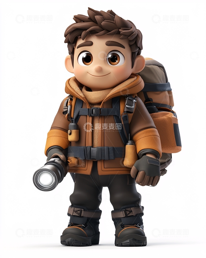 高清大图下载【趣麦麦图】卡通男孩