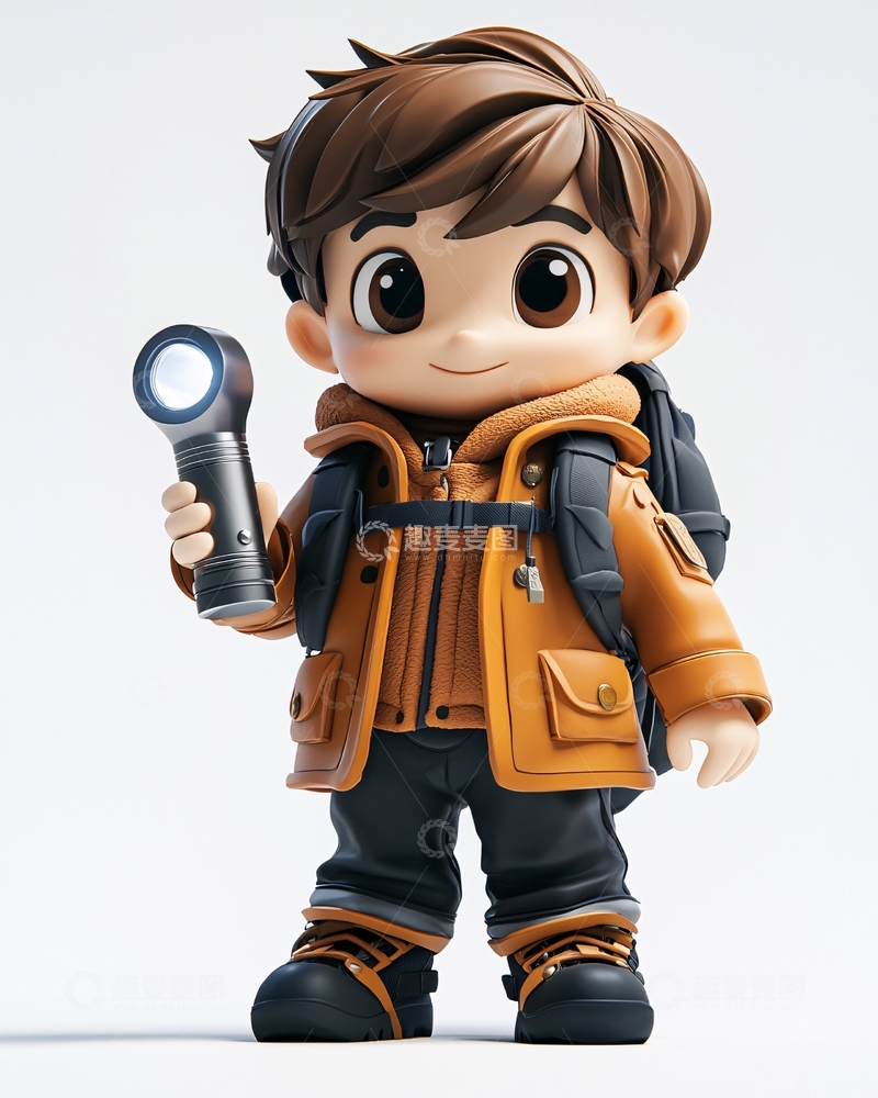 高清大图下载【趣麦麦图】卡通男孩