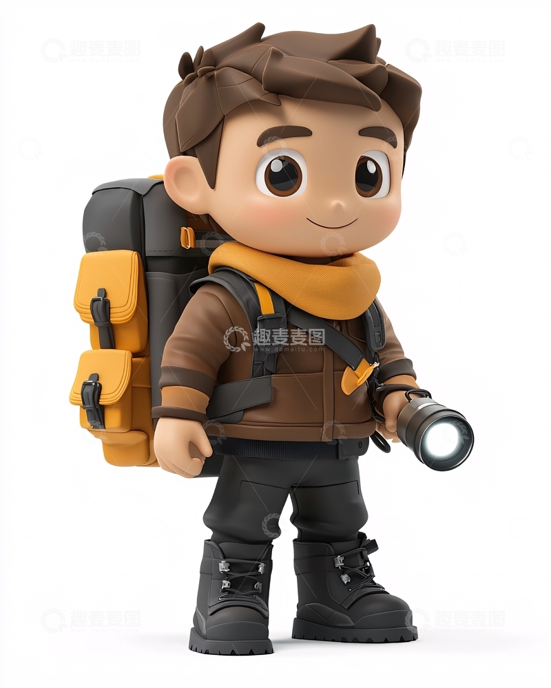 高清大图下载【趣麦麦图】卡通男孩
