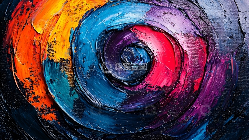 高清大图下载【趣麦麦图】抽象油画