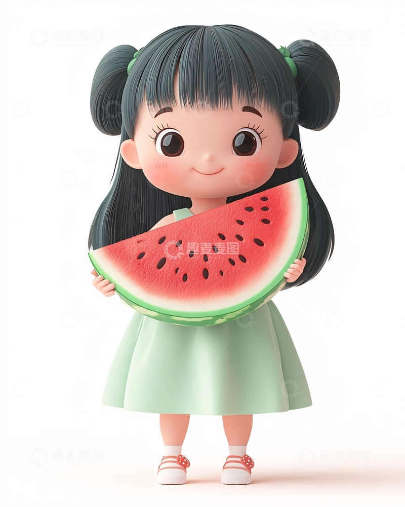 高清大图下载【趣麦麦图】卡通女孩129