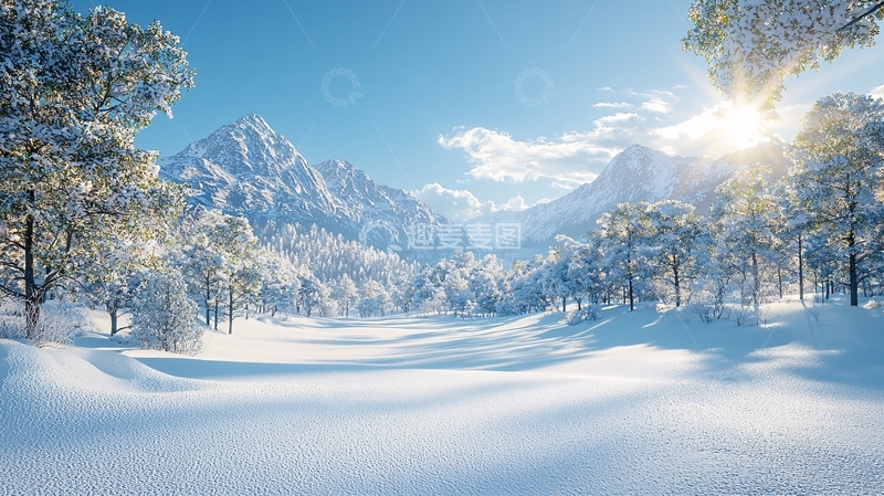 高清大图下载【趣麦麦图】雪山