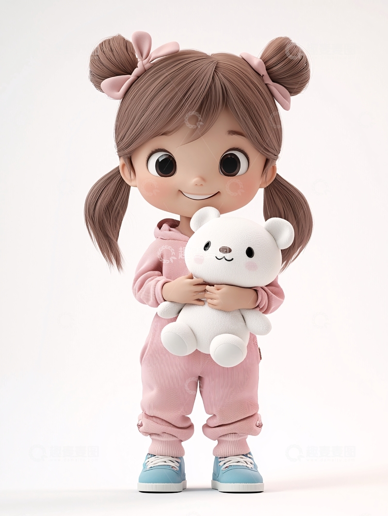 高清大图下载【趣麦麦图】可爱卡通女孩