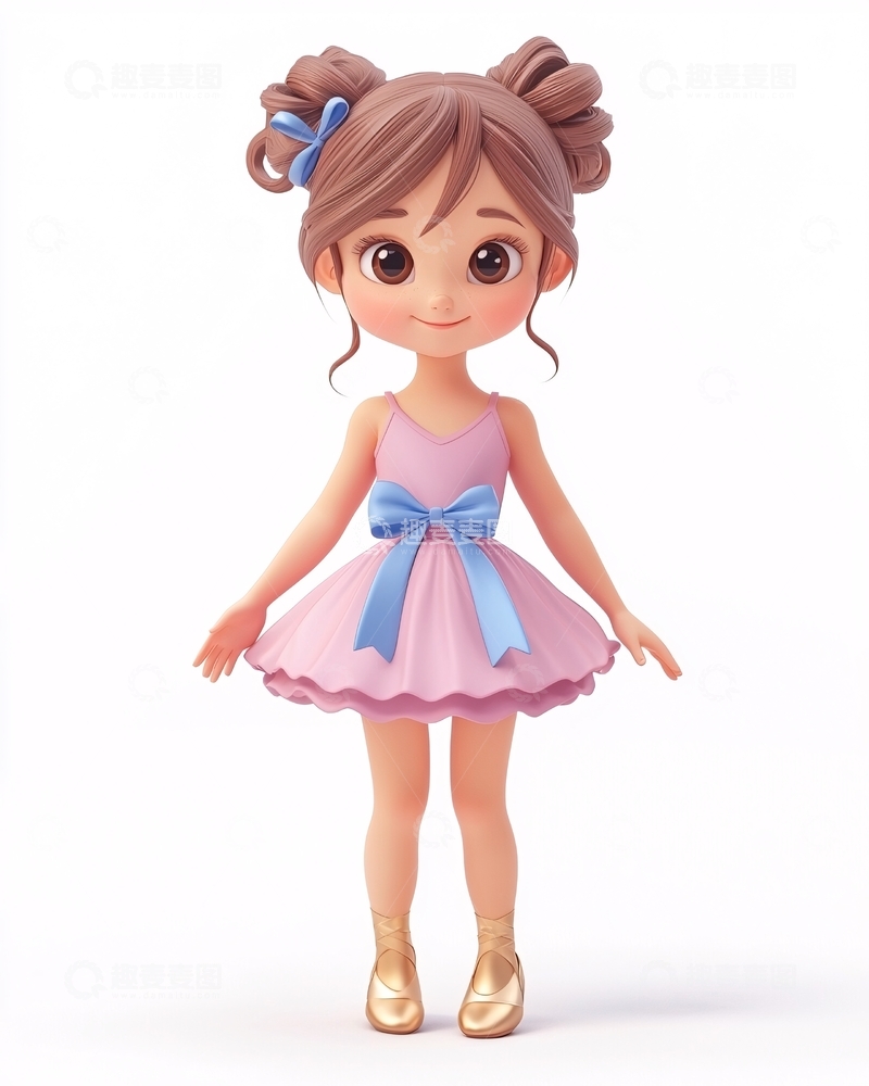高清大图下载【趣麦麦图】可爱卡通女孩