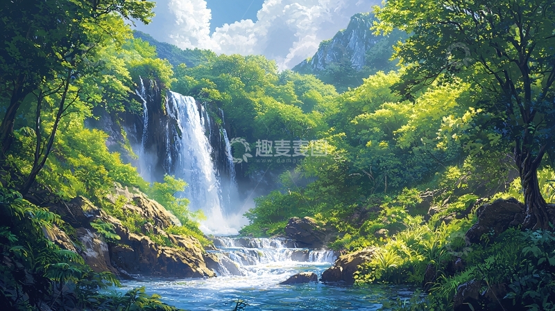 高清大图下载【趣麦麦图】瀑布69
